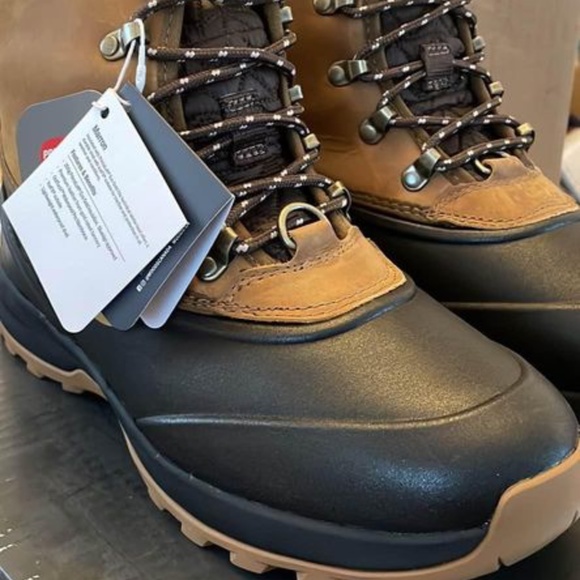 BRAND NEW women woods marron leather snow winter insulated boots size US 10 - Picture 7 of 10